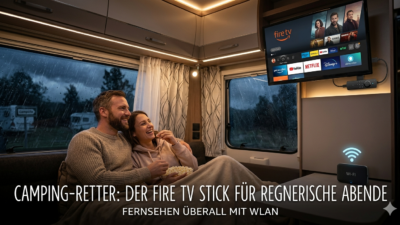 mein absoluter Camping-Geheimtipp ins Spiel: der Amazon Fire Stick TV.