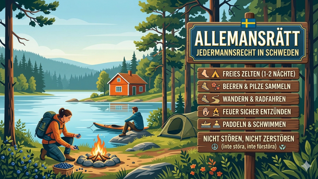 Allemansrätt – Jedermannsrecht. Inte störa inte förstöra
