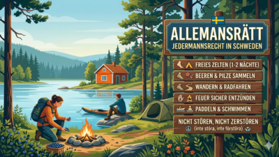 Allemansrätt – Jedermannsrecht. Inte störa inte förstöra