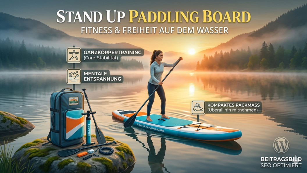 Stand Up Paddling Board ? Erfahre alles über die gesundheitlichen Vorteile, das praktische Packmaß und finde das perfekte SUP für dein nächstes Abenteuer!